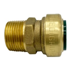 Arrowhead RediGrip Push to Connect 1/2 in. MNPT X 3/4 in. D MNPT Brass Adapter