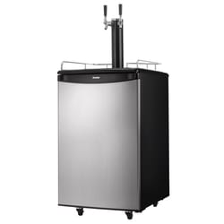 Danby 5.4 ft³ Black/Silver Stainless Steel Double Keg Cooler 115 W