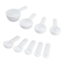 Kitchenaid Polypropylene White Measuring Spoon and Cup Set