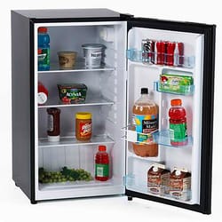 Avanti 3.2 cu ft Black Stainless Steel Compact Refrigerator 259 W