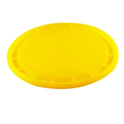 Leaktite  Yellow  5 gal. Plastic  Bucket Lid 