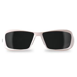 Edge Eyewear Brazeau Anti-Fog Wraparound Safety Glasses Smoke Lens White Frame 1 pc