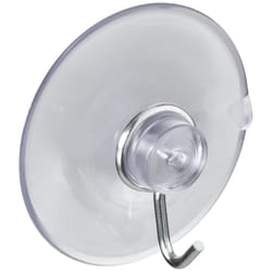 National Hardware 1-3/4 in. L Clear Metal/Plastic Medium Suction Hook 2 lb. cap. 1 pk