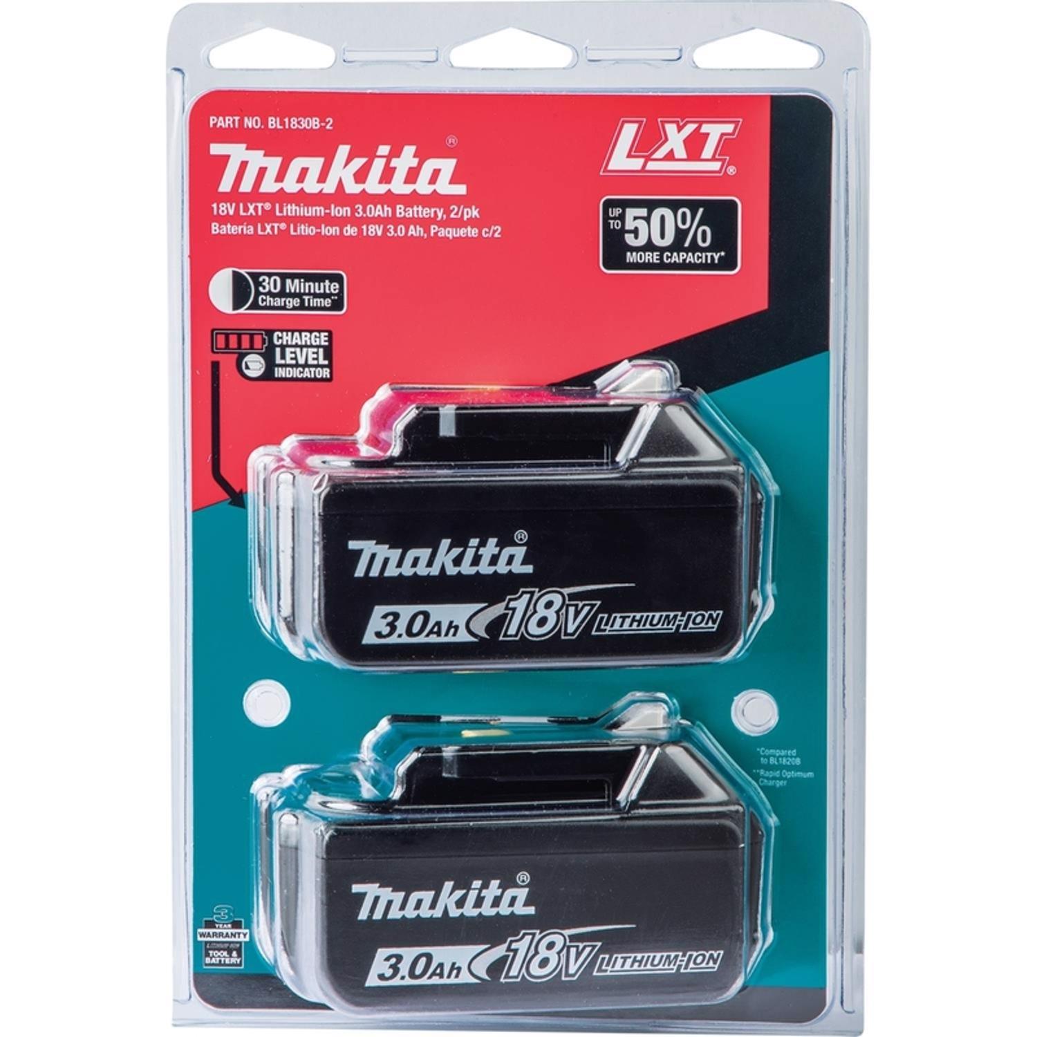 Makita 18V LXT 3 amps Lithium-Ion Slide Battery 2 pc Sansujyuku sansujyuku.com