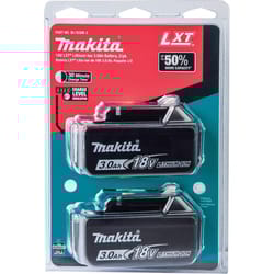 Makita 18V LXT 3 amps Lithium-Ion Slide Battery 2 pc