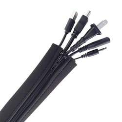 Wrap-It Cable Sleeve 24 in. L Black Polypropylene Cable Sleeve