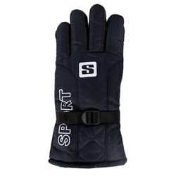 Heat Zone Deluxe One Size Fits All Black Cold Weather Gloves