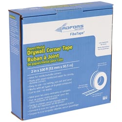 Adfors  FibaTape  100 ft. L x 2 in. W Reinforced Metal  White  Self Adhesive Corner Tape 