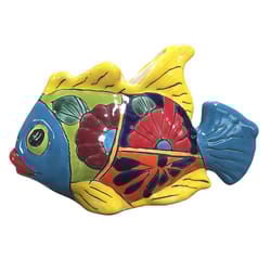 Avera Products Talavera 7 in. H X 10 in. W Ceramic Talavera Planter Assorted