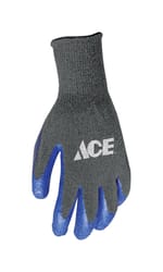 Ace Men's Indoor/Outdoor Coated Work Gloves Blue/Gray S 1 pair