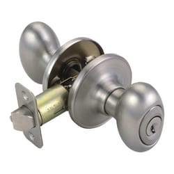 Design House Pro Series Satin Nickel Entry Knobs 1-3/4 in.