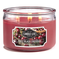 Candle Lite Burgundy Juicy Black Cherries Scent Candle 10 oz