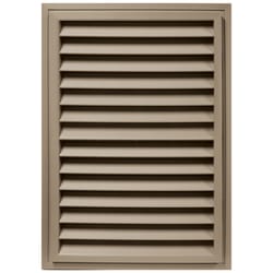 Builders Edge 20 in. W X 30 in. L Clay Plastic Gable Vent