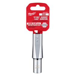 Milwaukee 7/16 in. X 1/2 in. drive SAE 6 Point Deep Socket 1 pc