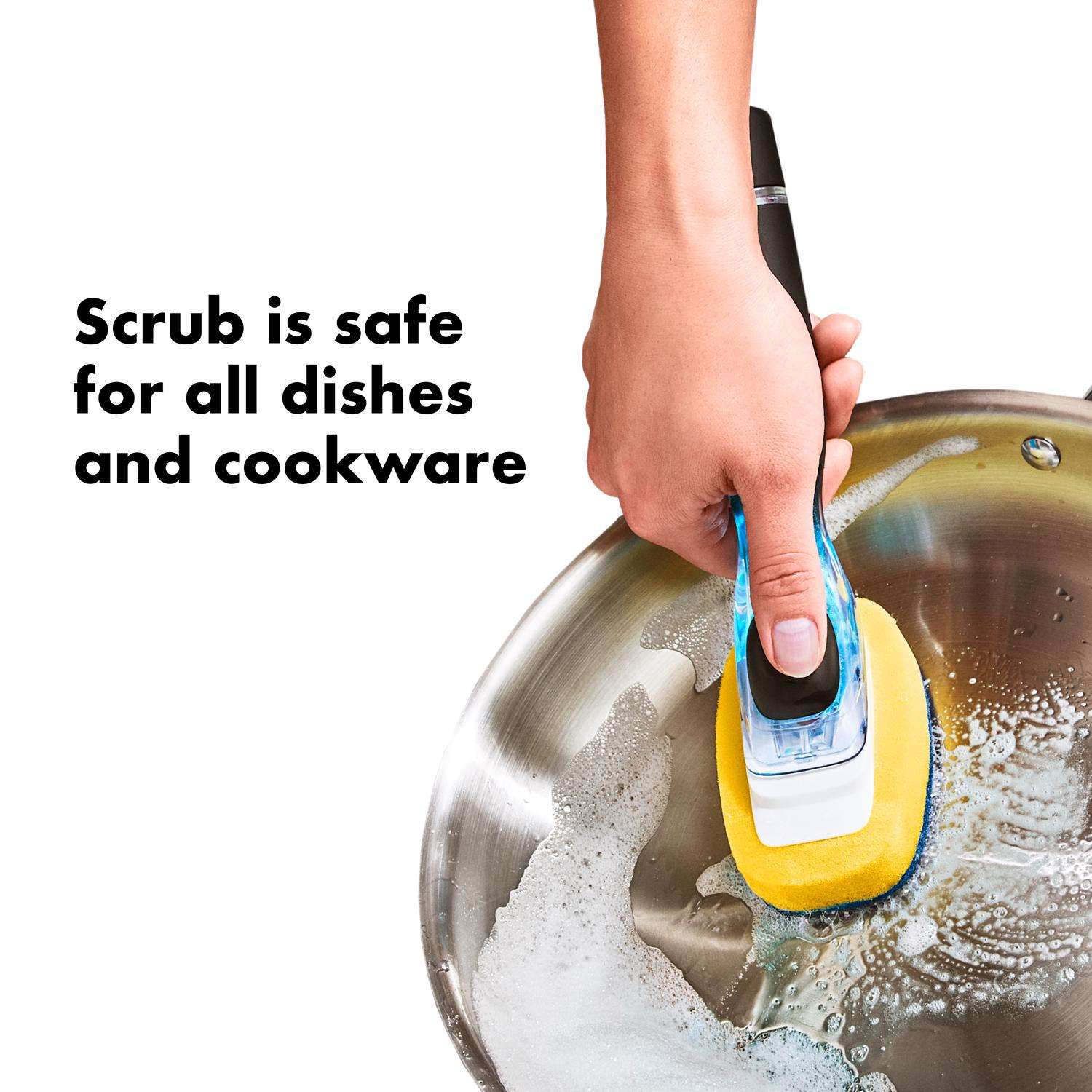  OXO Good Grips Soap Dispensing Dish Brush Refills, 2 Pack,  White, Nylon Bristles : Health & Household