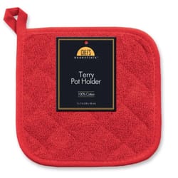 Kane Home Red Cotton/Terry Pot Holder