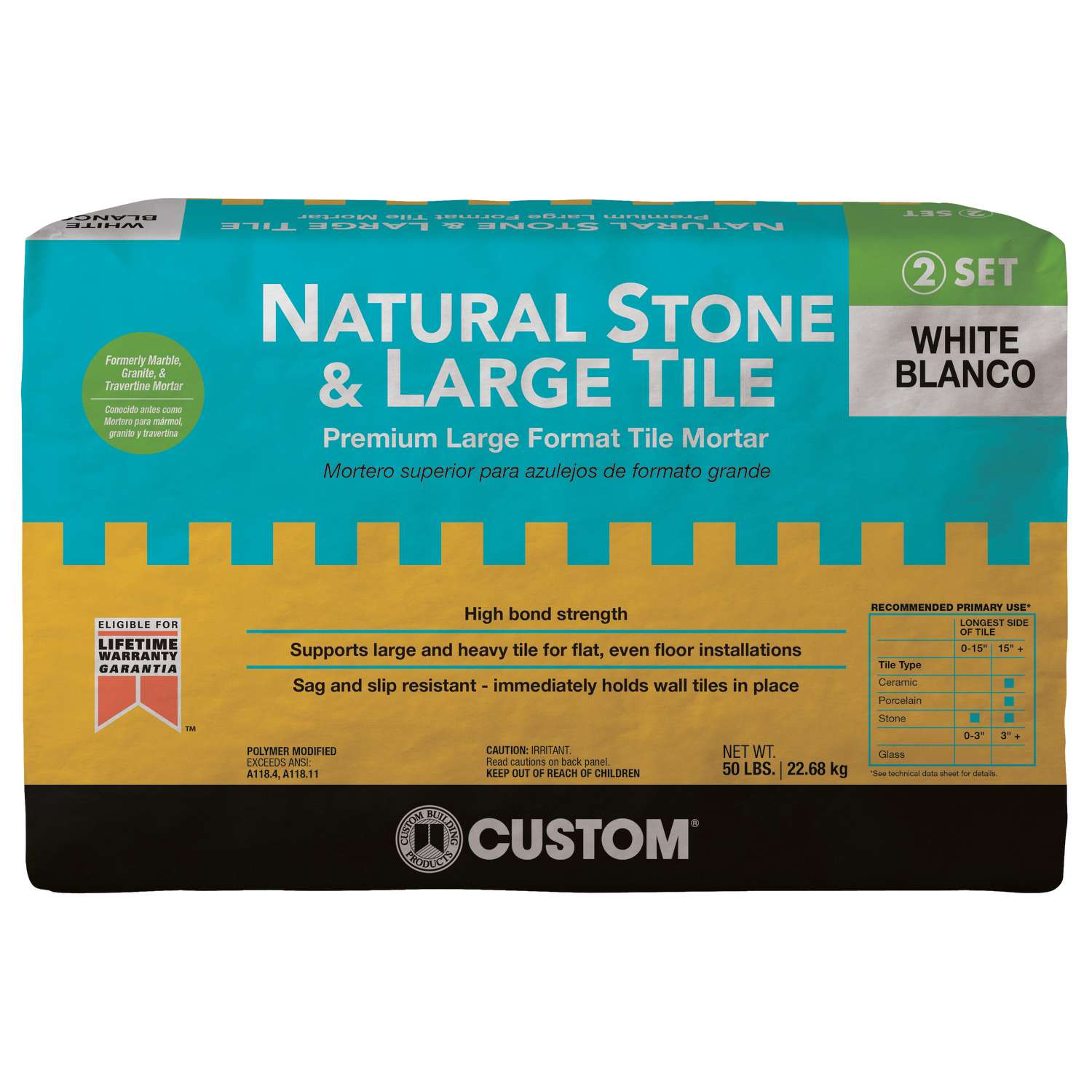 Custom Building Products White Premium Mortar 50 lb Ace Hardware