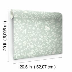 Magnolia Home by Joanna Gaines Premium Peel & Stick .014 M H X 20.5 in. W X 240 in. L Fox&Hare Green