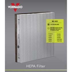 Vornado AC350/AC550, PCO375DC/PCO575DC 12 in. H X 10 in. W Rectangular HEPA Air Purifier Filter 1 pk