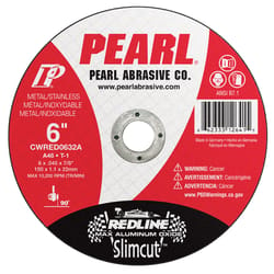 Pearl Abrasive Slimcut45 6 in. D X 7/8 in. Aluminum Oxide Cut-Off Wheel 1 pc