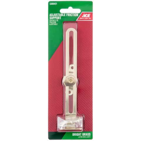 Ace Bright Brass Friction Lid Support 6-1/8 in. 1 pk - Ace Hardware