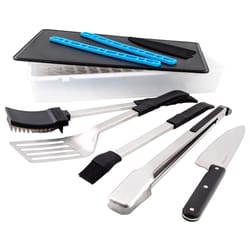 Broil King Porta-Chef Stainless Steel Black/Silver Grill Tool Set 9 pc