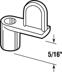 Prime-Line White Metal 5/16 in. W X 49 in. L Screen Clips 1 pk