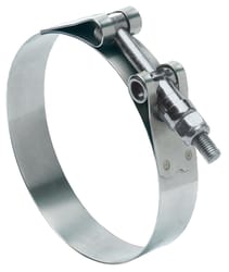 Ideal Tridon 1-3/4 in. 2 in. 175 Silver Hose Clamp With Tongue Bridge Stainless Steel Band T-Bolt