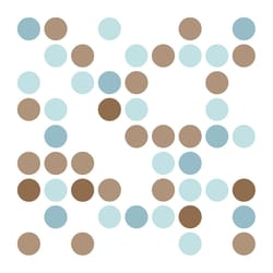 Con-Tact Grip Prints 4 ft. L X 18 in. W Blue/Brown Polka Dots Shelf Liner