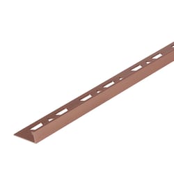 M-D BUILDING PRODUCTS 0.44 in. H X 1.125 in. W X 96 in. L Satin Copper Bronze Aluminum Tile Edge