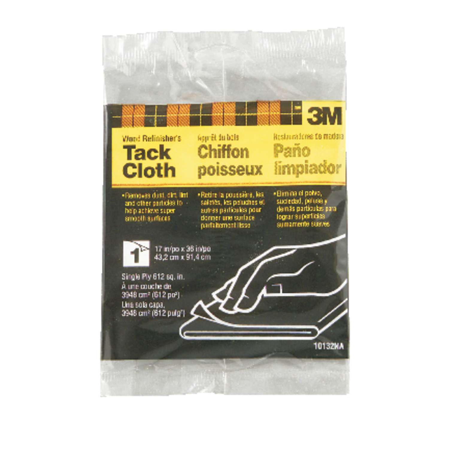 3M Tack Cloth 36 in. W X 17 in. L White Synthetic Fiber Wood Refinisher