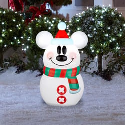 Disney Incandescent Clear 24 in. Mickey Mouse Snowman Blow Mold