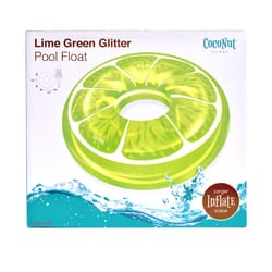 CocoNut Float Vinyl Inflatable Lime Green Glitter Pool Float