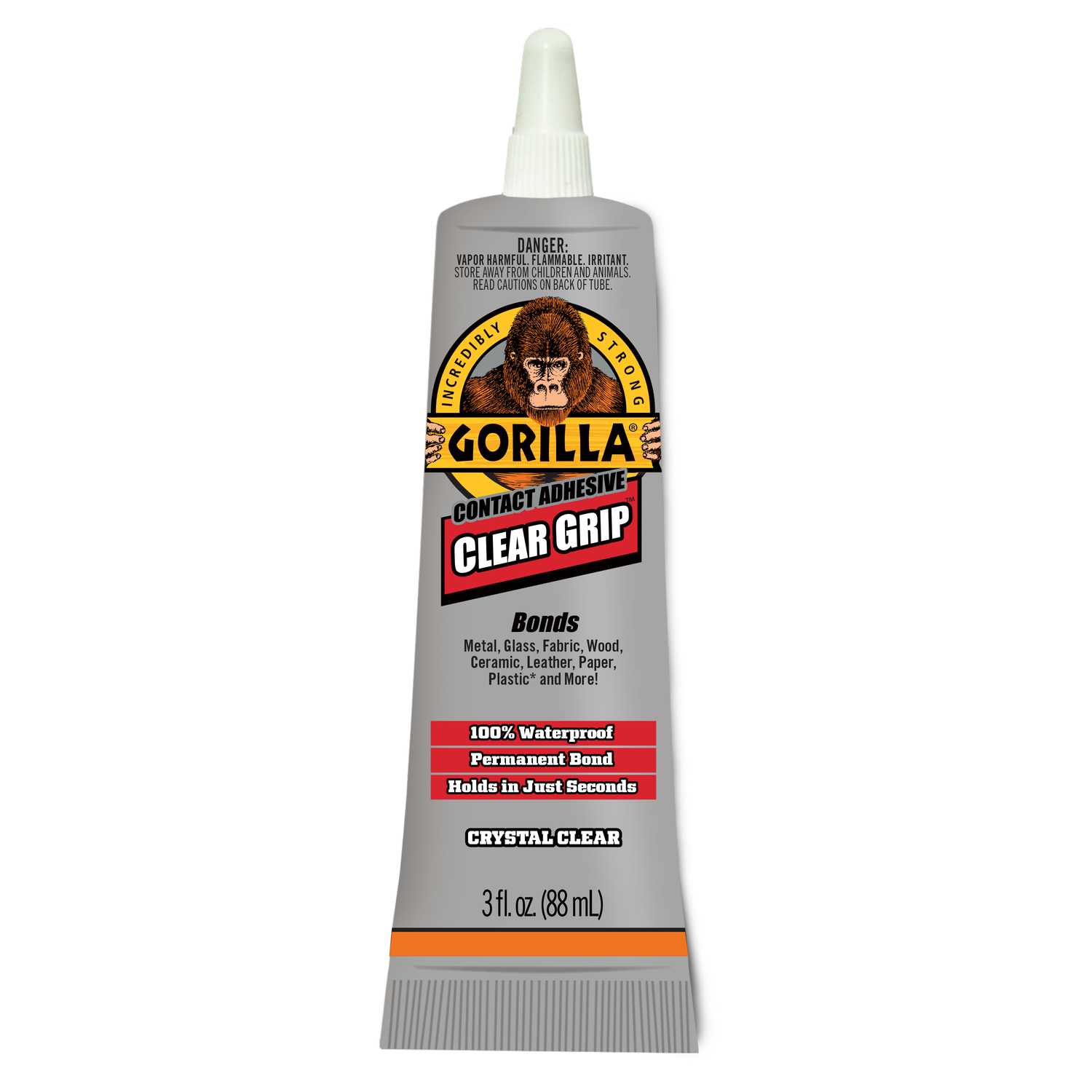 Gorilla Clear Grip High Strength Contact  Adhesive 3 oz 