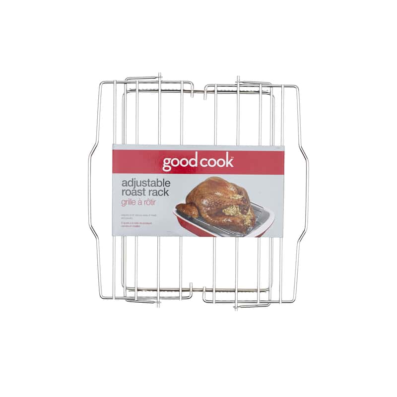 Good Cook Silver Metal Adjustable Roasting Rack Ace Hardware