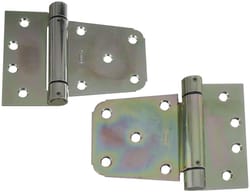 National Hardware 3-1/2 in. L Zinc-Plated Steel Extra Heavy Auto-Close Gate Hinge Set 1 pk