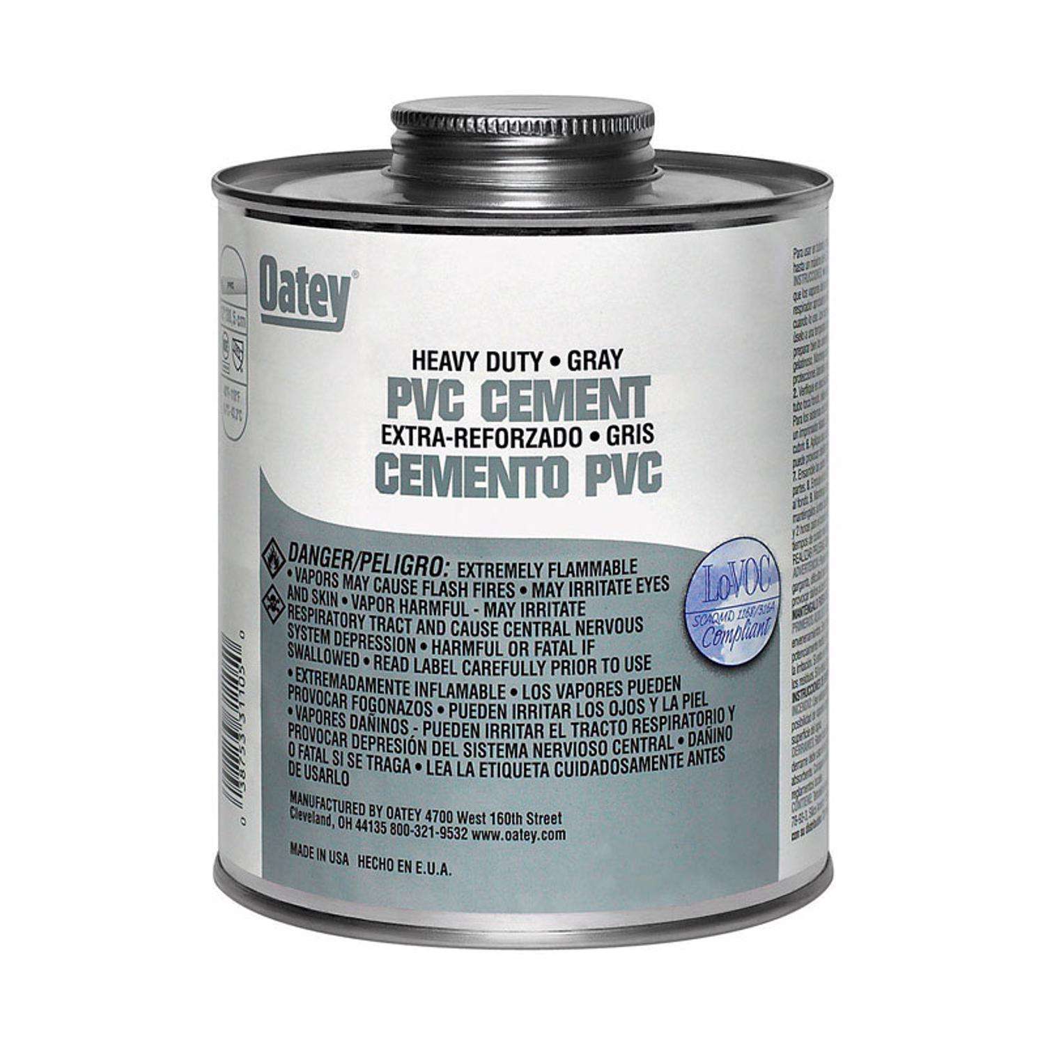 Oatey Heavy Duty Gray Cement For PVC 16 oz - Ace Hardware