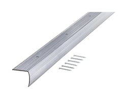 M-D 1.13 in. H X 36 in. L Prefinished Silver Aluminum Stair Edge