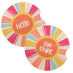 Karma Hello Sunshine Car Coaster 2 pk