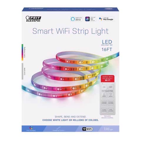 Smart Wifi 16 ft Multi-Color & Single White LED Light Strip