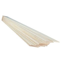 Midwest Products 1/4 in. X 3 in. W X 3 ft. L Balsawood Strip #2/BTR Grade