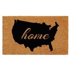 Home & More 1.58 W X 2.58 L Multi-color USA Home Coir Door Mat