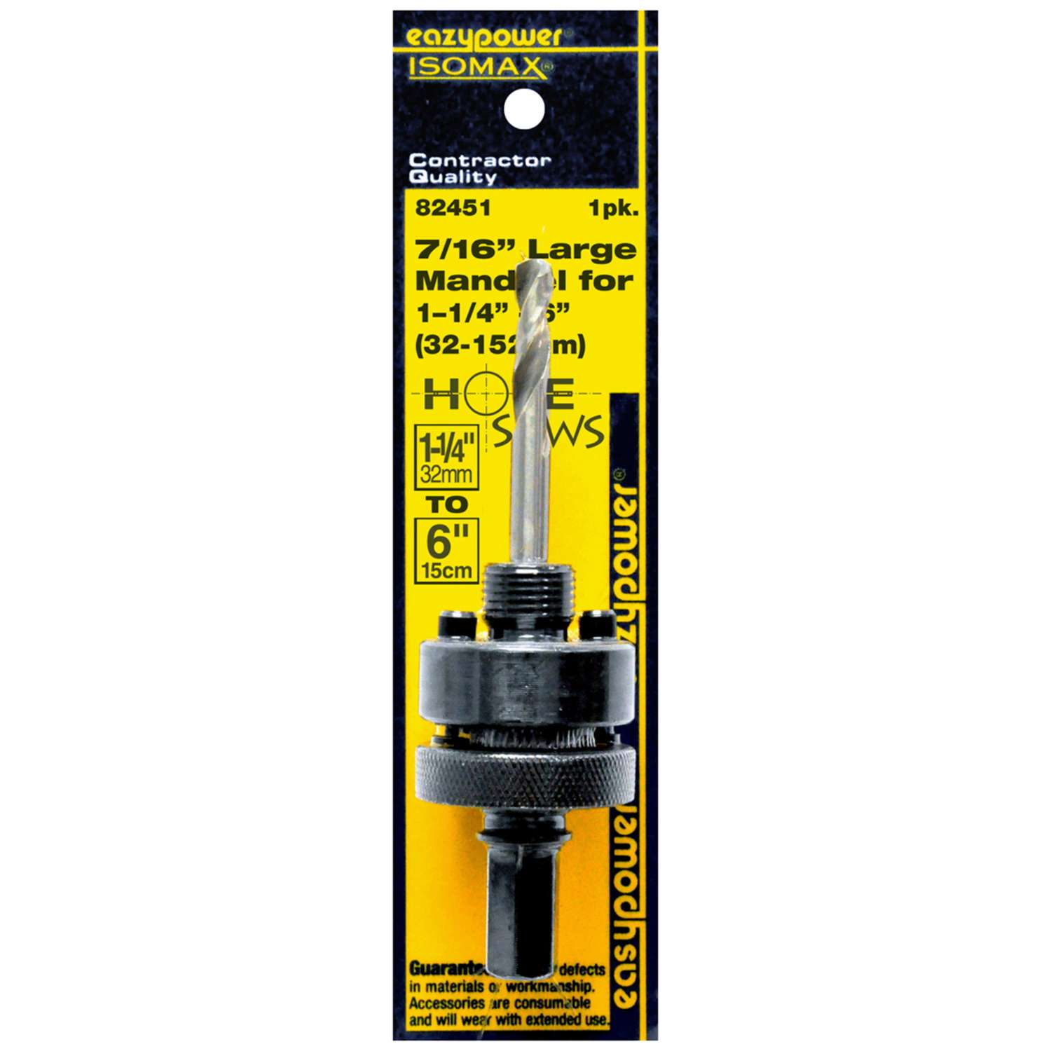 Eazypower Isomax Hole Saw Mandrel 1 pc Ace Hardware