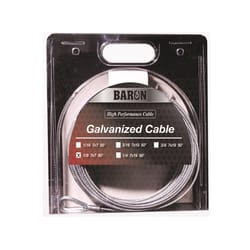 Baron Galvanized Steel 1/8 in. D X 50 ft. L Aircraft Cable