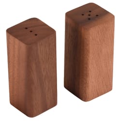 Kalmar Home Brown Acacia Wood Salt and Pepper Set 2 pk