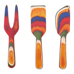 Totally Bamboo Baltique Marrakesh Multicolored Bamboo Cheese Tool Set