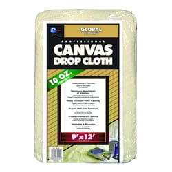 Premier  GlobalGuard  9 ft. W x 12 ft. L 10 oz. Canvas  Drop Cloth  1 pk 