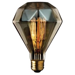 Globe Electric Designer Diamante 40 W BR30 Decorative Incandescent Bulb E26 (Medium) Amber 1 pk