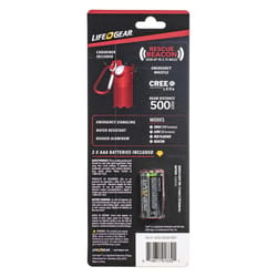 Life+Gear 250 lm Red LED Search Light AAA Battery