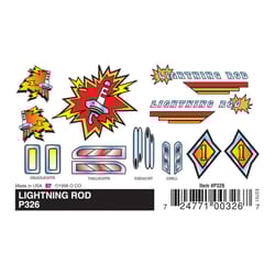 PineCar Stick On Decals Multicolored